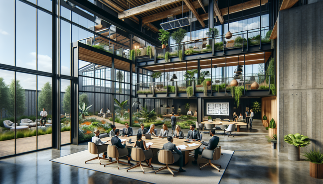 alt_text: Modern California office renovation featuring open layout, sustainability, and collaboration in natural light.